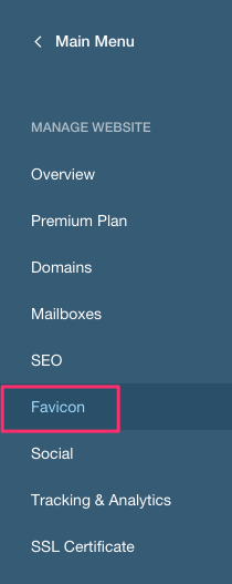 como instalar favicon no wix